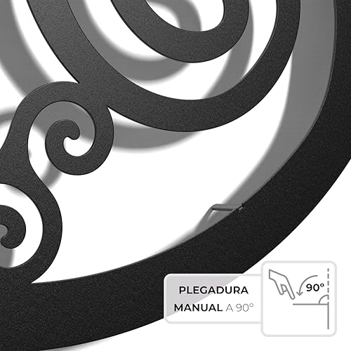 Miniatura 6 de Keluly Decoración De Metal. Escultura De Pared Flotante, Con Sombras, De Acero. Triskel, 43 X 31 Cm.