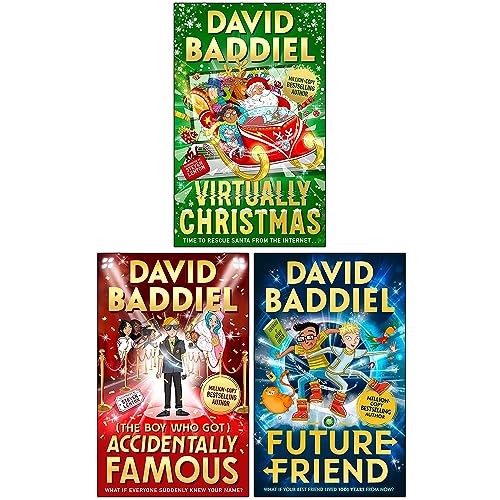 David Baddiel 3 Books Collection Set (Virtually Christmas, The Boy Who Got Accidentally Famous, Future Friend)