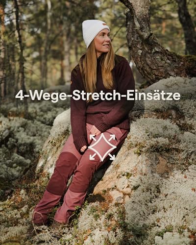 Pinewood Damen Trekkinghose Caribou TC mit 4 Wege-Stretch, robuste, schnelltrocknende & umweltfreundliche Wanderhose, passgenaue Outdoorhose