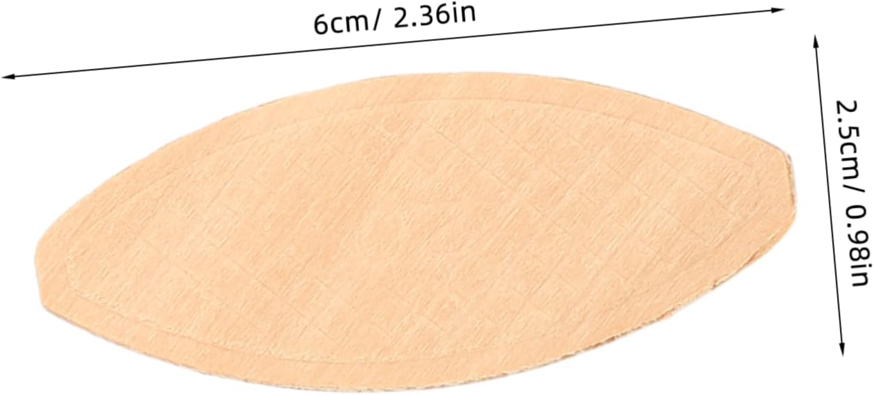 Luxshiny 100pcs Woodworking Biscuit Joiner Tool Wood Biscuits for Domino Joiner Wood Framing Strong Connections for Crafting