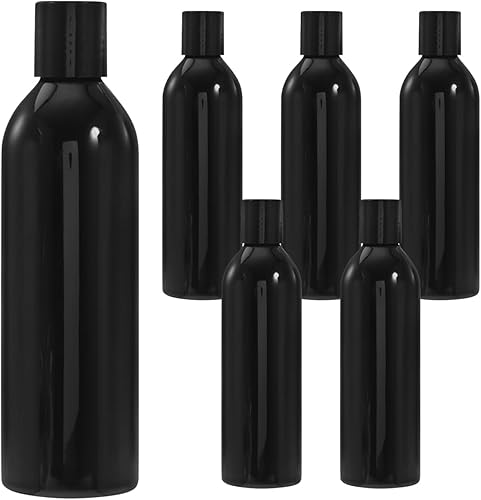 6 recipientes de viaje para artículos de tocador, tarros de crema, aprobados por la TSA de 8 onzas, recipientes de tamaño con bolsa transparente,