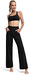 Promover Wide Leg Pants for Women Yoga Pants with Pockets Loose Lounge Sweatpants Petite/Regular/Tall