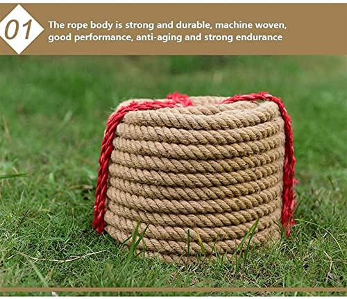 Ditanjia Corda natural da juta de juta da juta natural 10m forte corda natural do cânhamo, faça você