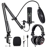 INKLUSIVE KOPFHÖRER: Unsere geräuschreduzierenden, universell kompatiblen Studio Kopfhörer lassen sich zusammenklappen und einfach verstauen. Sie verfügen über eine besonders weiche Ohrpolsterung. Genießen Sie bei Aufnahmen, Mikrofon Streaming und Spielen ein beeindruckendes Erlebnis und eine hervorragende Klangqualität.