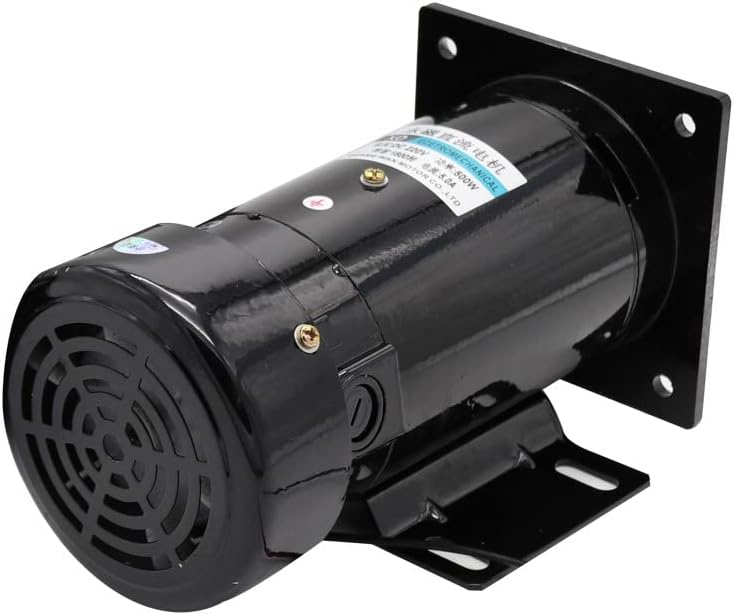 Davitu DC Motor - 220V permanent magnet DC motor 500W high power high torque motor high speed speed motor adjustable speed adjustable direction - (Speed(RPM): 3600rom, Voltage(V): Round)