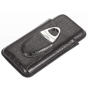 Exquisite gift – Sigarencase reizen, sigaargeval in premium leer, sigarencase in premium leer, sigarenopslagbox houdt…