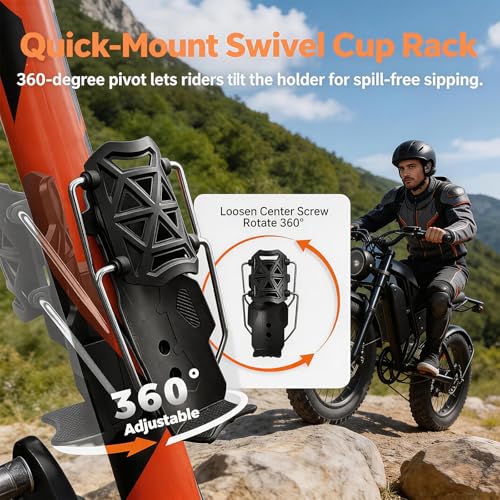 Portavasos universal para motocicleta con rotación 360° miniatura 5