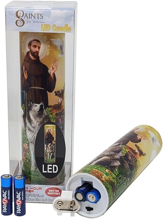 St Francis Flameless LED Candle - Image 5