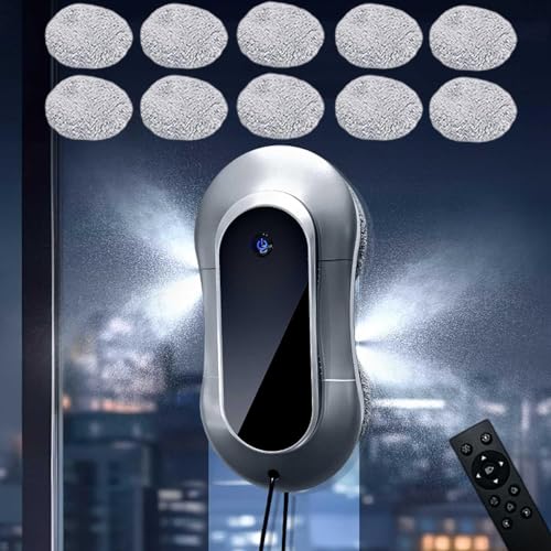 Robot Limpiador Automático De Ventanas 5600pa Succión Fuerte, Robot Limpiacristales Con 10 Almohadillas Para Trapeador, Control Remoto, Tanque De Agua Dual De 30 Ml, Solución De Limpieza Versátil Robot Limpiador Automático De Ventanas 5600pa Succión Fuerte, Robot Limpiacristales Con 10 Almohadillas Para Trapeador, Control Remoto, Tanque De Agua Dual De 30 Ml, Solución De Limpieza Versátil