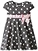 Blueberi Boulevard Baby Girls' Dot and Bows Knit Dress