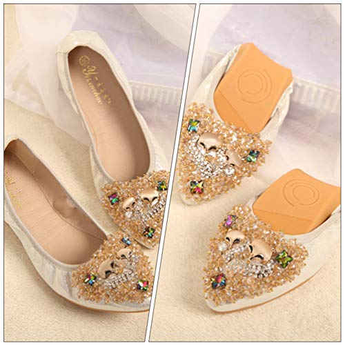 Holibanna 1 par de sapatos femininos confortáveis, sapatos casuais elegantes com strass, Prata, 6