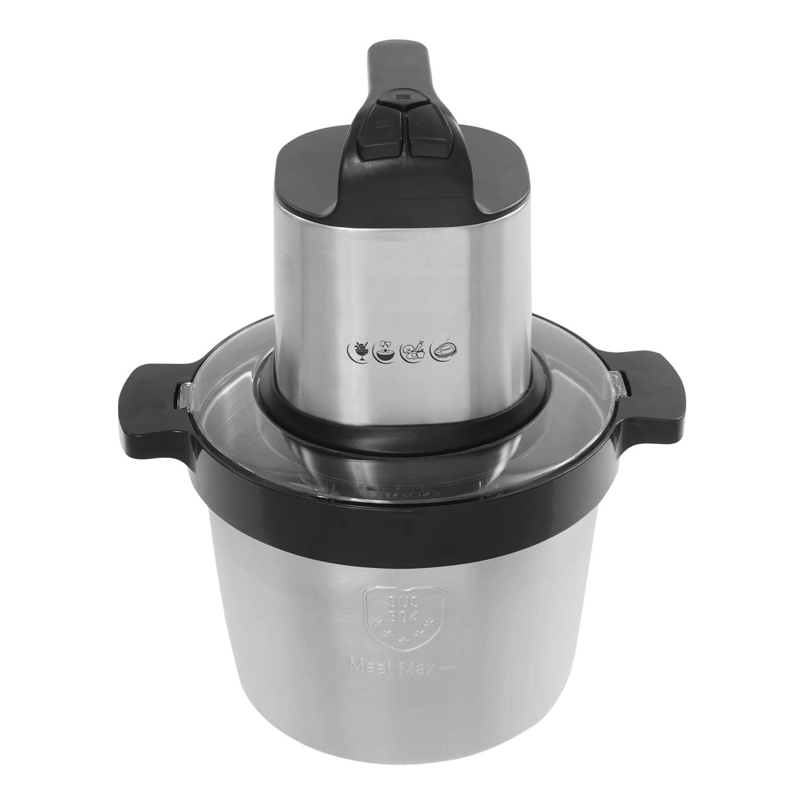 Tritatutto elettrico grande, 1500 W, tritatutto elettrico da 6,5 l, tritatutto universale per frutta, verdura, carne