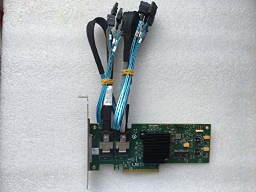 Lsi Sas 9210-8I 8-Port 6Gb/S Pcie Raid Sata Controller Card+2Pcs Sff-8087 Cables #TOP2