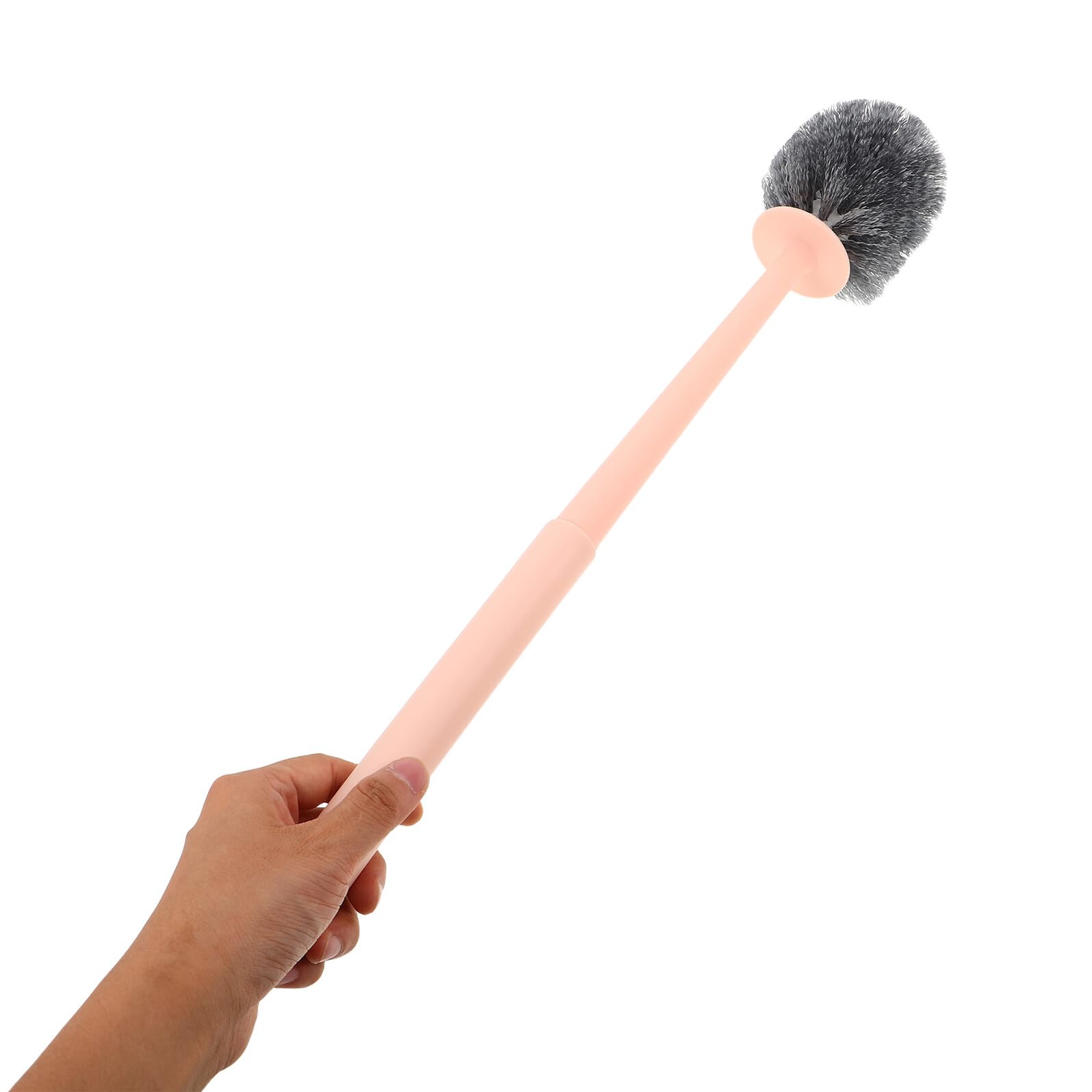 2piezas Escobilla de Baño de Pared Escobilla y Soporte para Inodoro con Mango para Baños Públicos Oficinas y Hogares Herramienta de Limpieza Multifuncional