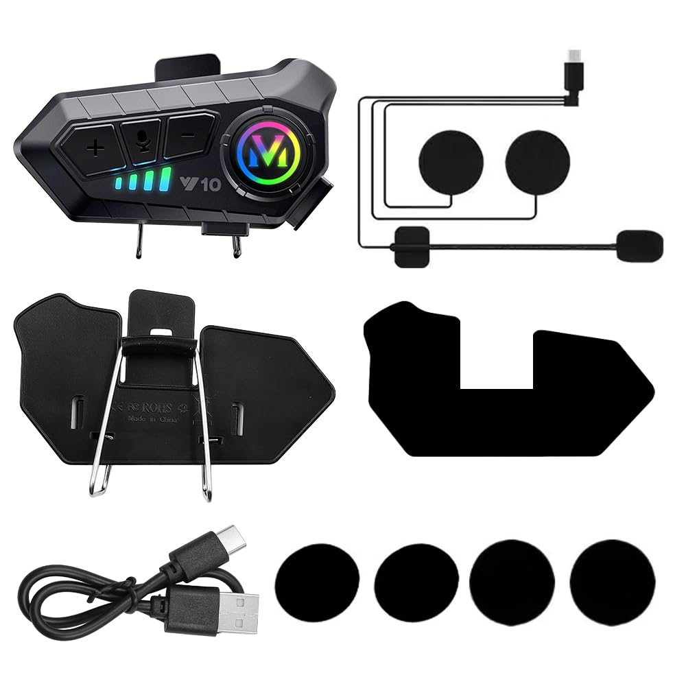 motocyklowy interkom kask zestaw słuchawkowy Bluetooth asystent głosowy obsługa podwójnej redukcji szumów połączenia w wysokiej rozdzielczości słuchanie muzyki i nawigacja