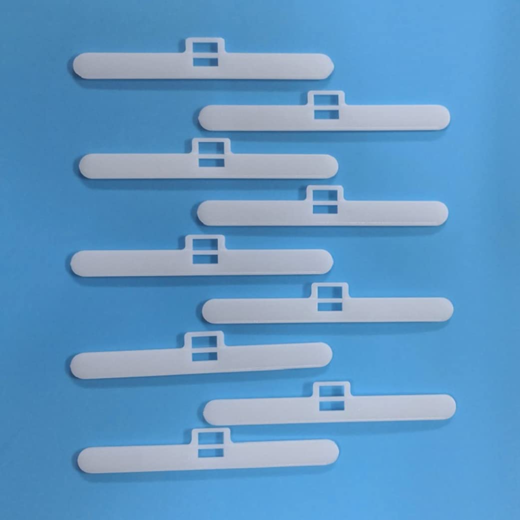 Vertical Blind Top Hangers Double Hole Blind Accessories for 127mm Slats 50PCS 11.5cm Blind Double Hole Hangers 127mm Blind Top Hangers Vertical Blind Slat Hangers Set Blind Window Accessories