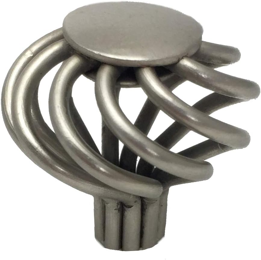 Colester Direct Kitchen Cabinet Hardware Drawer Knob Round Birdcage (10, Black)