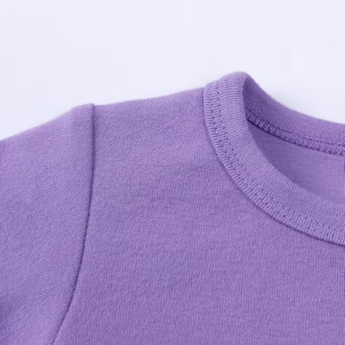 Kids Tales Boys Girls 2Pcs Sweatsuit Toddler Solid Sweatshirt + Sweatpants Outfits Set Little Kids Pullover Jogger Tracksuit4