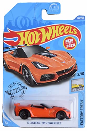 DieCast Hot Wheels '19 Corvette ZR1 Convertible (Orange), 2020 Factory