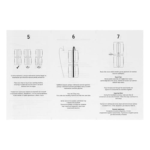 LUTH Premium Profi Parts Telaio intermedio regolabile per asciugatrice