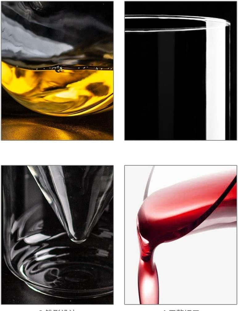 Cubitera Botella Vino Separador de Vino de Vidrio Cubo Creativo para Separar Vino y Hielo Conserva el Hielo por más Tiempo Enfriador de Vino Diseño Elegante Suministros de Bar 1L