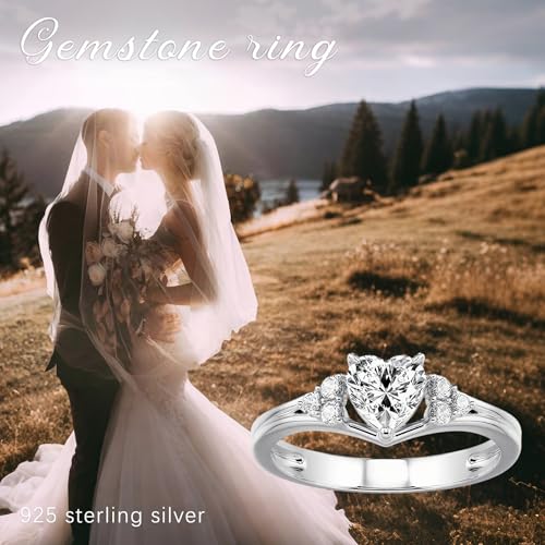 1-3ct Heart Shaped Moissanite Wedding Ring 10K 14K 18K White/Rose/Yellow Gold Moissanite Stackable Halo Ring Engagement Promise Ring for Wife and Her4