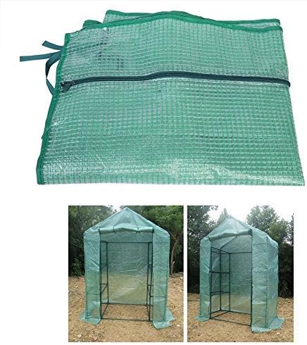 TOPINCN Portable Garden Greenhouse Plastic Outdoor Uv Resistant Waterproof Green House for Backyard Flower Plants Gardening(L)