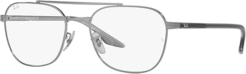 Miniatura 2 de Ray-Ban RX6485 - Marco cuadrado para gafas graduadas, color plomizolente de demostración, 2.165 in, plomizolente demo