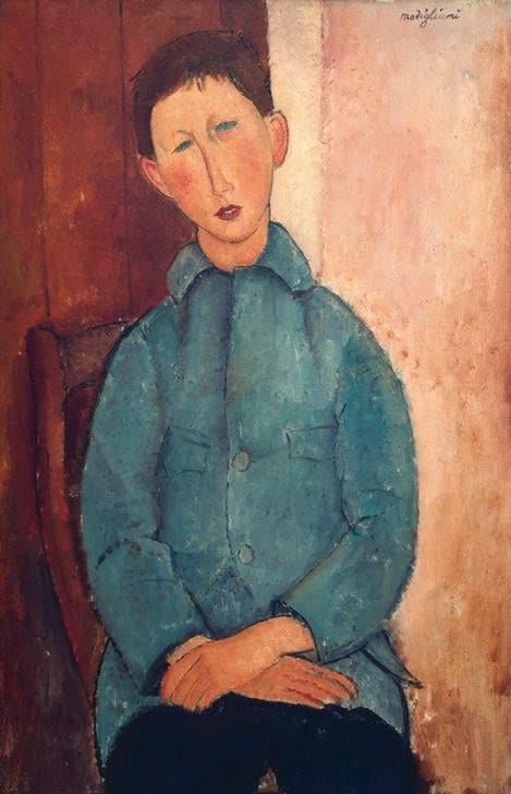 Tableau la Soupe d'Amedeo Modigliani impression sur toile 60x90cm