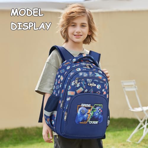 Image of Cusangel Kids school Backpack with lunch bag for Girls,Elementary 6-10years Bookbag nylon large capacity backpack,Daypack