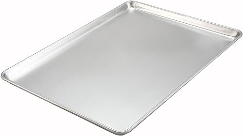 Winco Bandeja de aluminio de grado comercial 1826-E, tamaño completo/18 x 26 pulgadas