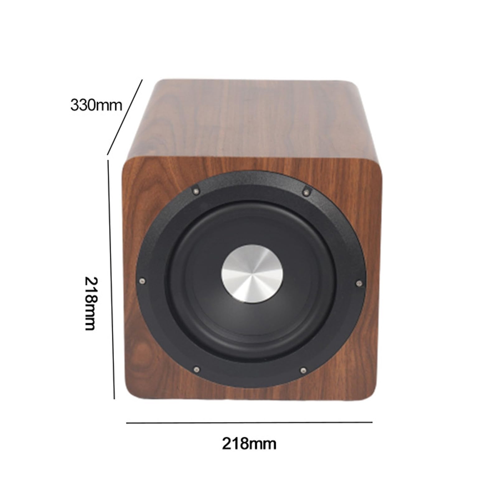 Subwoofer amplificato Home Theater, altoparlanti HiFi da 100 W in legno da 100 W per TV, telefoni cellulari, computer, ideale per migliorare l'audio