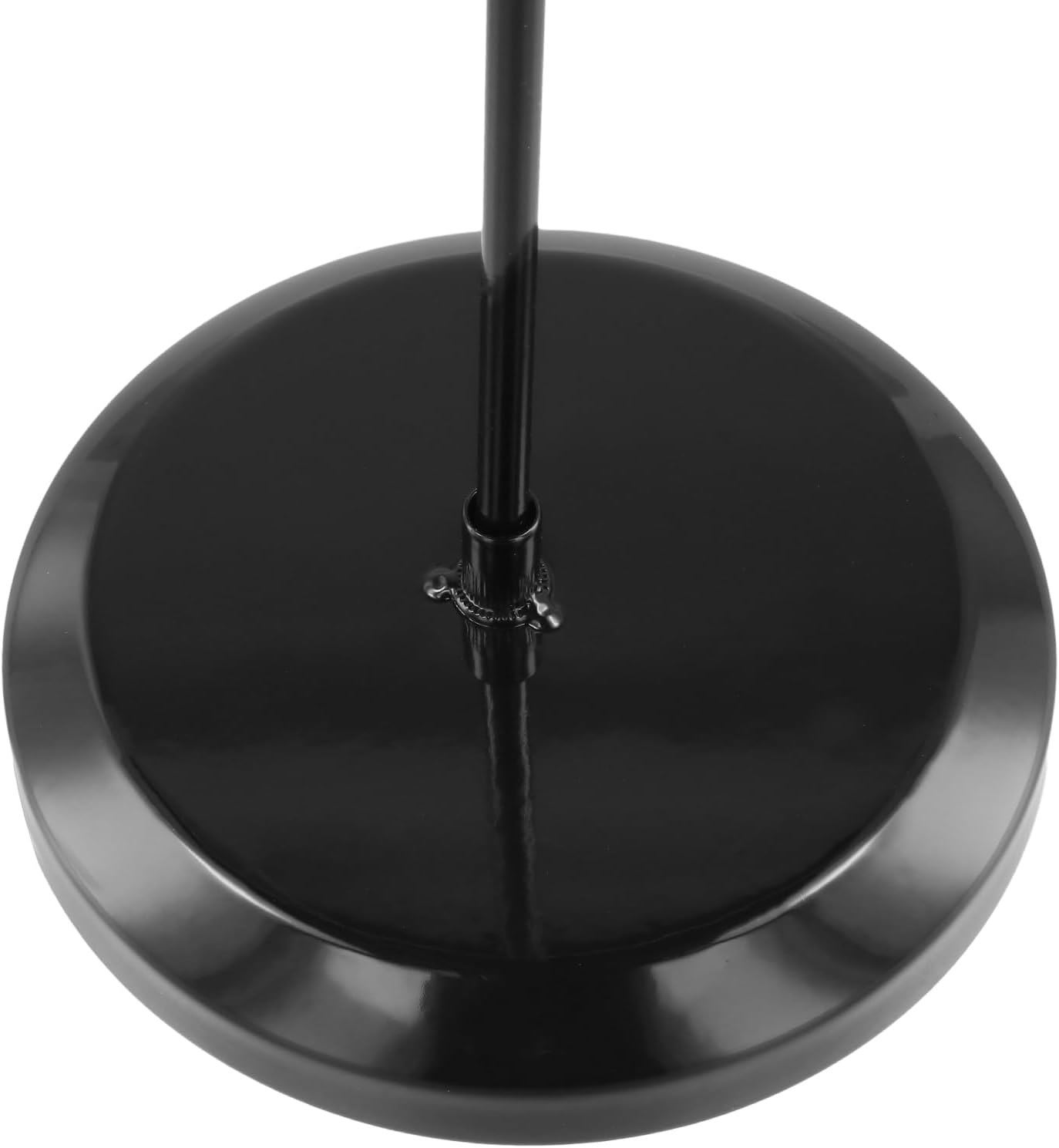 SINJEUN 3 Pack Rotating Necklace Holder, 14 Inch Metal Jewelry Organizer Display Stand with 23 Hooks, Black