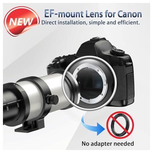 Manual Focus Telephoto Zoom Lens for Canon