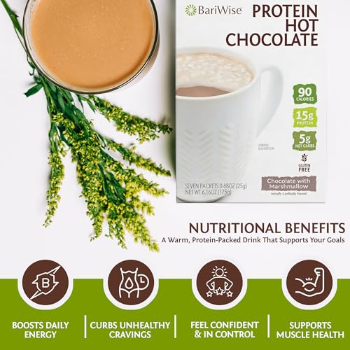 Image of BariWise Protein Hot Chocolate with Casein - 7ct (Chocolate Marshmallows)