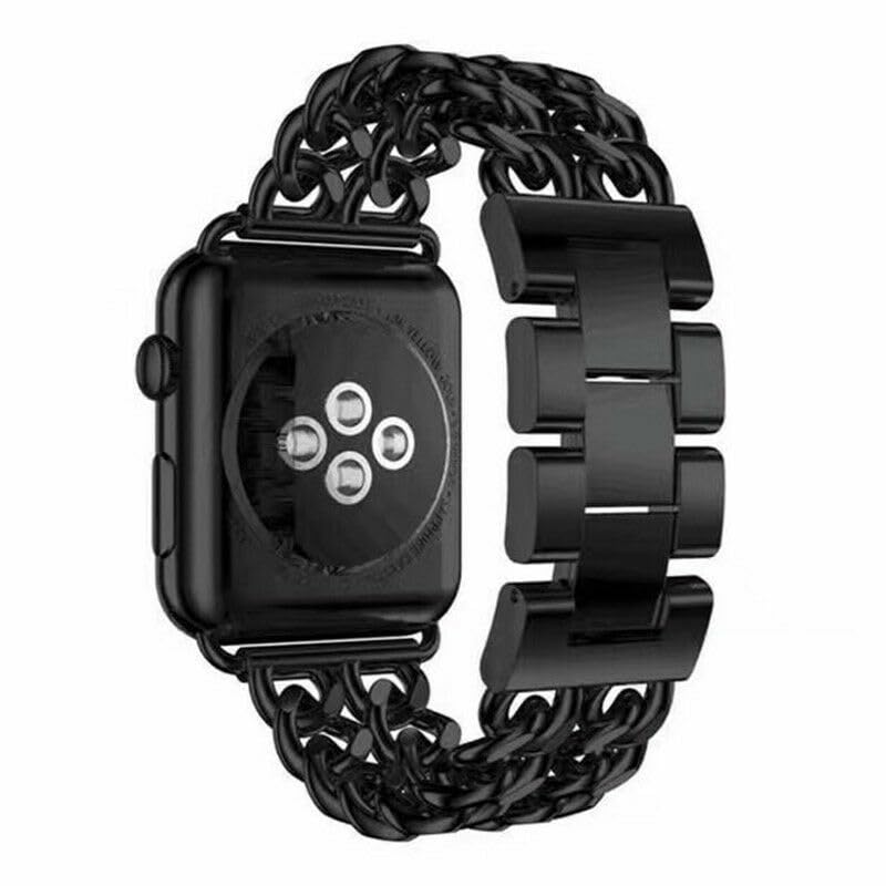 Chaîne noire et boîtier de bracelet en métal pour montre de 40 mm : exprimez votre style