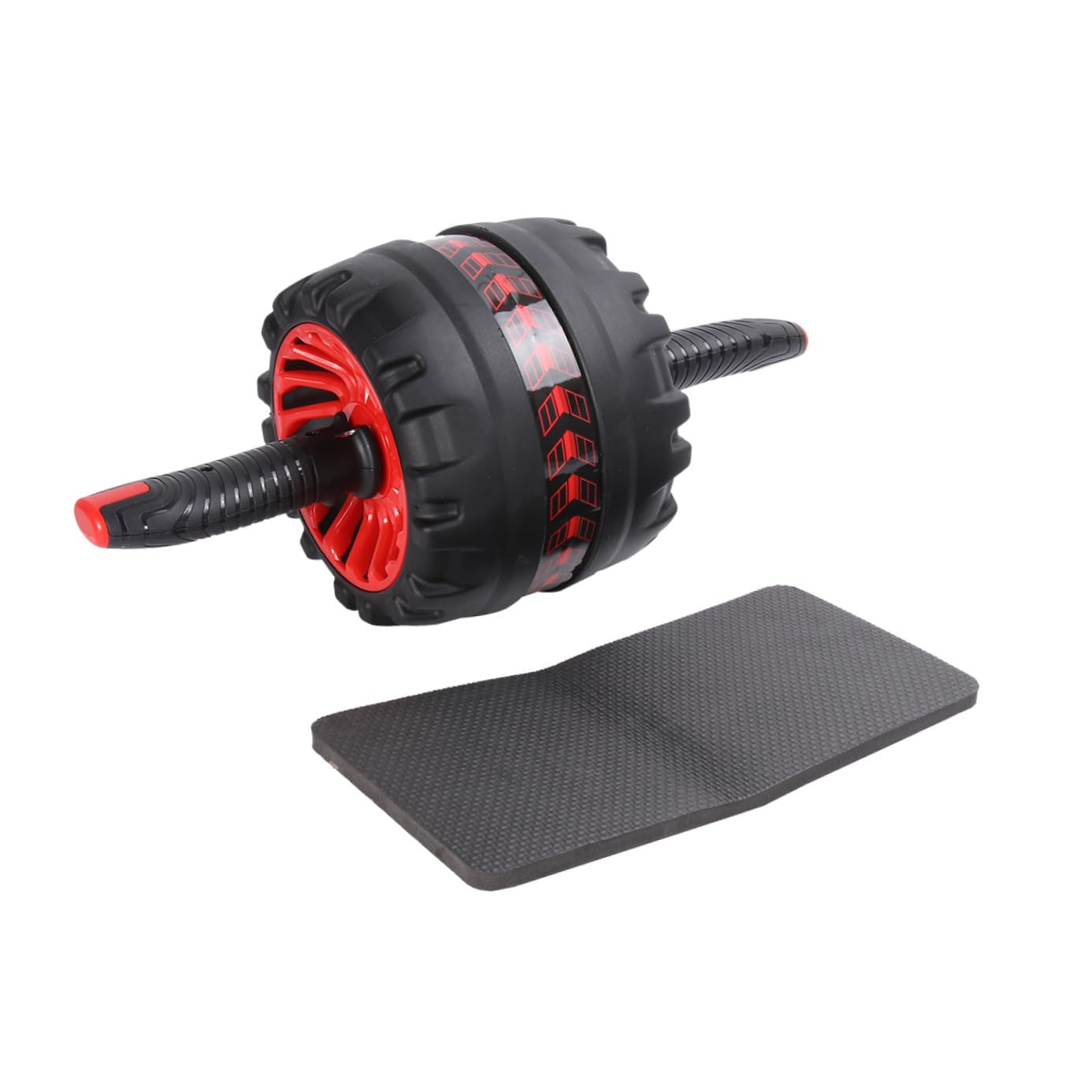 HANABASS Ruota Addominale Fitness Antiscivolo con Gomma Ruota per Allenamento Addominali Silenziosa con Pad per e Esercizi Casa e Palestra