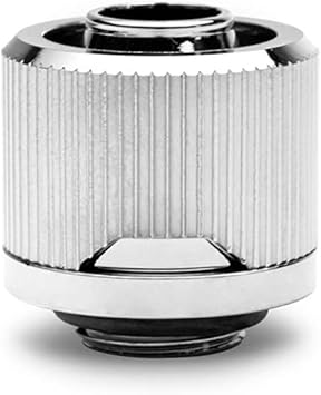 EKWB EK-Quantum Torque STC-10/16 Compression Fitting for Soft Tubing, 10/16mm 3/8" ID, 5/8" OD, Nickel
