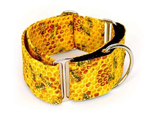 Collar Martingale Para Perro: Bee Sweet, Hecho a Mano en España por Wakakán