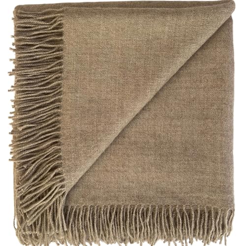 Mindful Boho 100% Pure Baby Alpaca Throw Blanket Artisan Woven in Peru Serene Softness Light Yet Wonderfully Warm Elevated Comfort for Calm