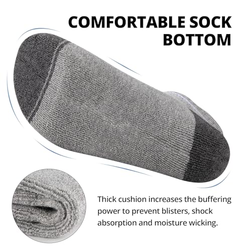 COOVAN Mens Ankle Socks 8 Pairs Cotton Cushioned Breathable Athletic Tab Running Anti-Blister Sports Socks3