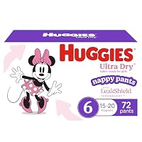 Huggies Ultra Dry Nappy Pants Girls Size 6 (15-20kg) 72 Ct (2x36 Pk)