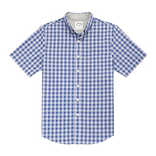 Dubinik® Camisas Manga Corta Hombre Algodón A Cuadros Camisas para Hombre Manga Corta Casual con...