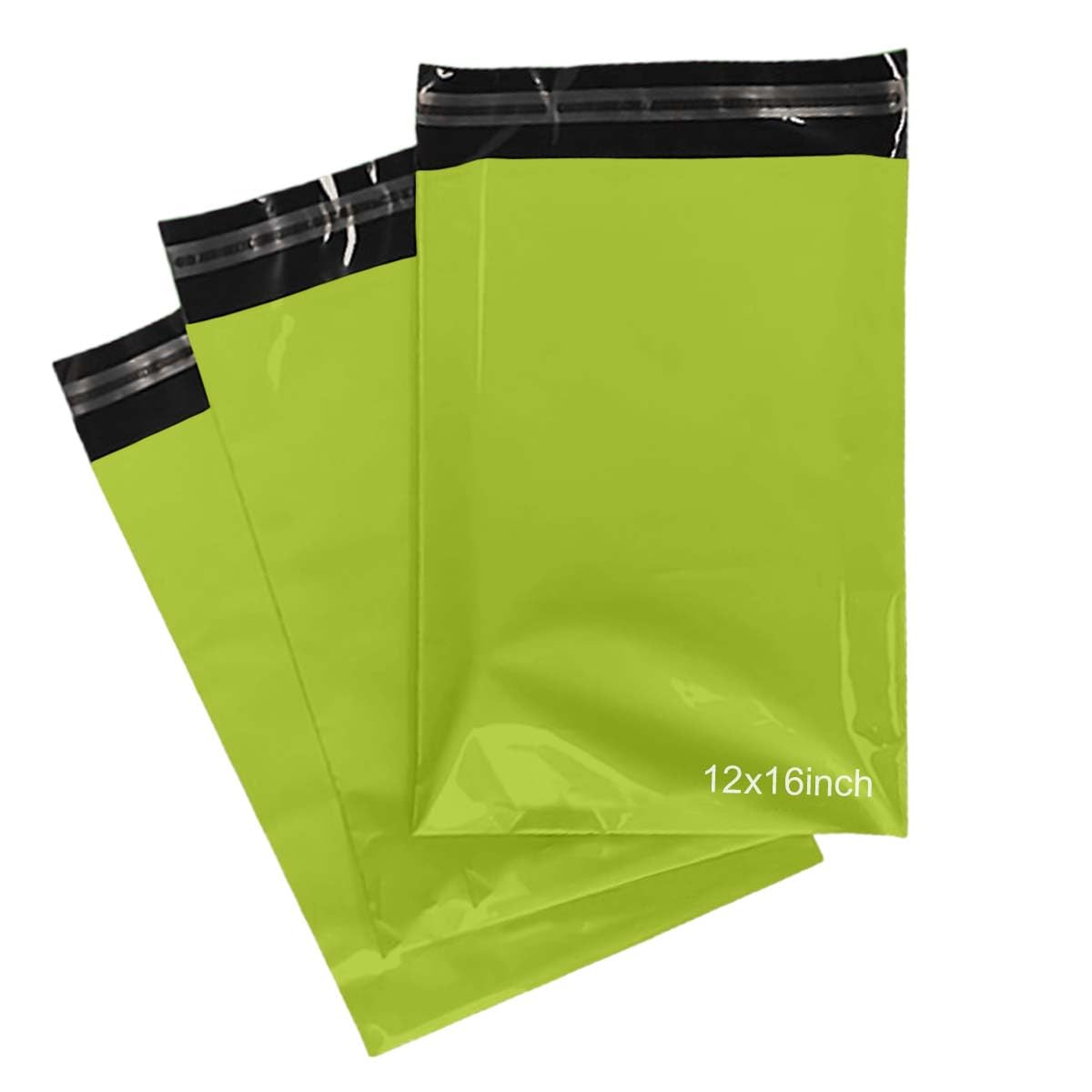 Packy Neon Green Packy® 50 Postage Bags 12'' X 16'' Self-Sealed Parcel Bag 300Mm X 400Mm Strong Waterproof Colour Mailing Bags Eco-Friendly Poly Mailers Parcel Delivery Bags Courier Shipping Mailer