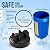 High Capacity 10 x 4.5” Blue Whole House Water Filter Purifier System with Presser Relief Button, 1” Inlet/Outlet Brass Port & Yearly Supply (3) Coconut Shell Activated Granular Carbon Cartridges