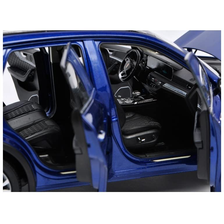 Modèle de voiture Hongqi HS5 1/18 collection simulation bleu - 4