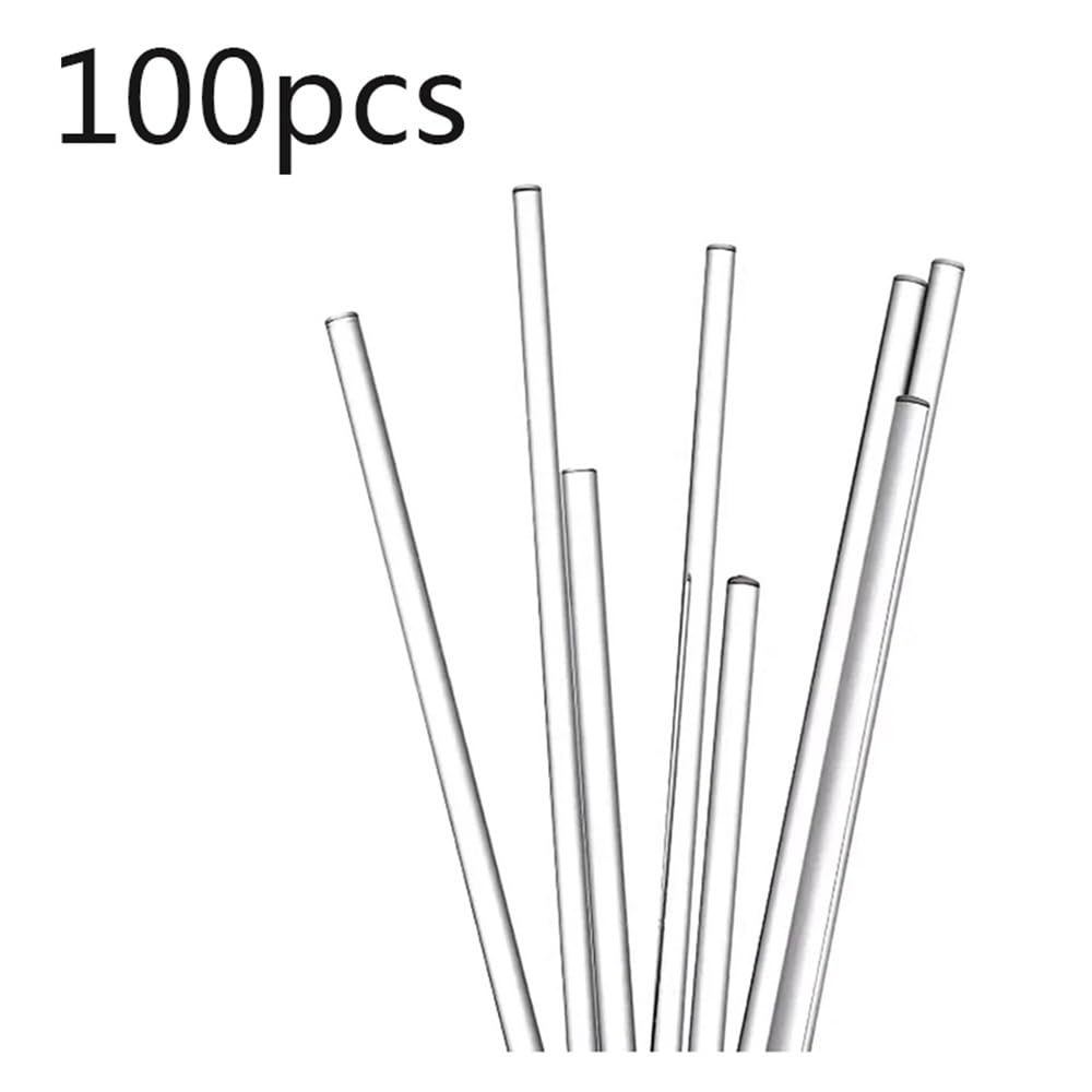 10 varillas de vidrio for agitar y drenar, resistentes a altas temperaturas, de 15, 20 y 30 cm de largo.(6mmX15cm 100pcs)