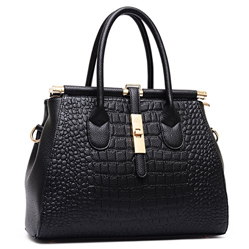 Sac épaule messenger motif crocodile résistant pour organiser vos affaires