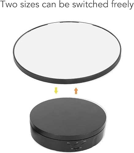 Miniatura 2 de ViaGasaFamido Tocadiscos eléctricos automáticos, soporte de exhibición giratorio con control remoto, carga grande, 360 grados para modelo 3D para