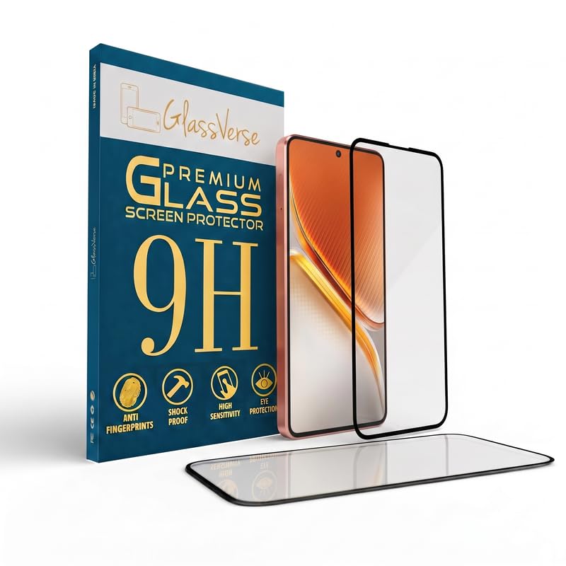 Image of GlassVerse Toughened Oleophobic Tempered Glass For IQOO Neo 10 (Pack Of 2) with Free Installation Kit. Full screen Coverage - 6.78 inch